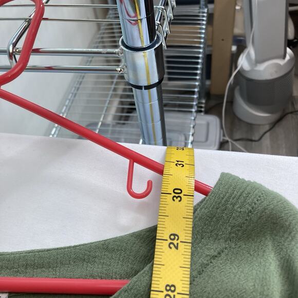 Vintage Mission Canyon Santa Barbara Olive Crinkle Gauze Top One Size Boho - Picture 3 of 9